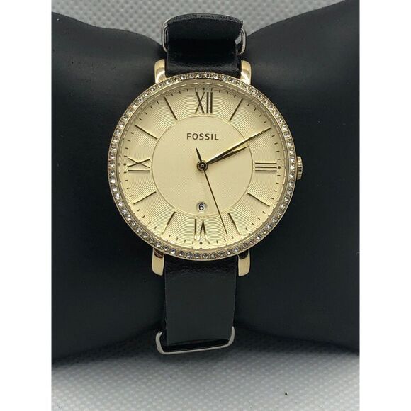 Fossil ES3547 Women's Analog Champagne Dial Quartz Watch With Custom Band LP238 - Picture 1 of 9